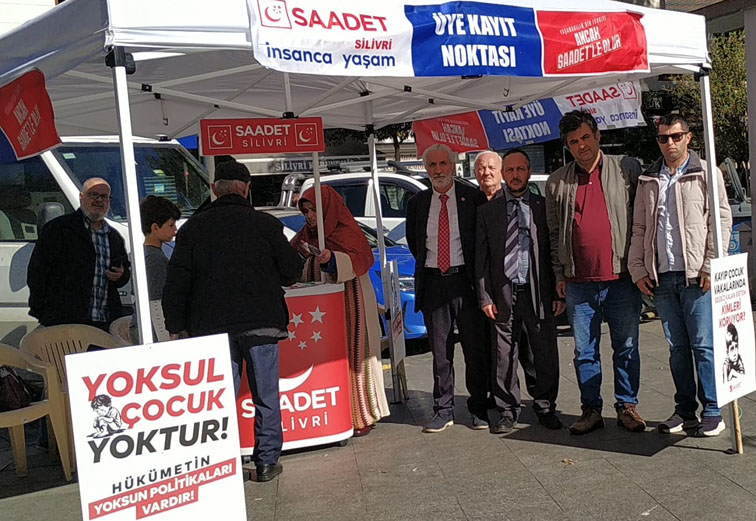 Silivri Saadet Partisi Teşkilatı’ndan Cumhuriyet Bayramı etkinliği