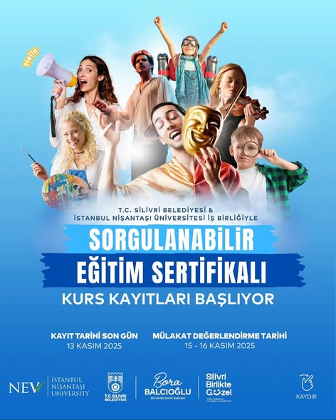 Silivri’de Sorgulanabilir Eğitim Sertifikalı Kurs kayıtları başladı