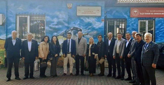 Silivri Muhtarlarından İlçe Tarım Müdürü Serkan Güneş’e hayırlı olsun ziyareti