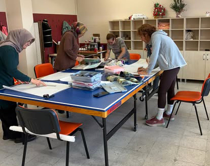 Silivri Halk Eğitimi Merkezi Kadın Giysileri Kalıp Hazırlama Kursu devam ediyor