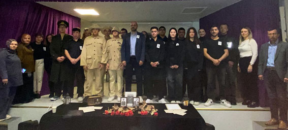 Silivri Yusuf Sarıbekir Lisesi öğrencileri Atatürk’ü andı