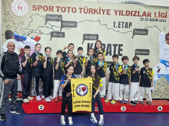 Silivri Karate Kulübü’nden Premier Lig Şampiyonasında gururlandıran başarı
