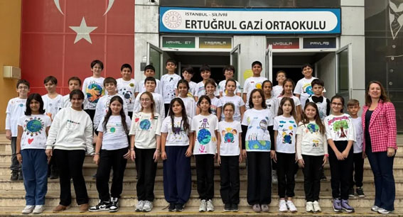 Silivri Ertuğrul Gazi Ortaokulu’ndan Çocuk Hakları Gününe anlamlı farkındalık