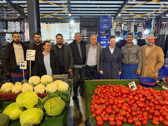 Selimpaşa Pazarı’nda esnaf ve vatandaş ziyareti