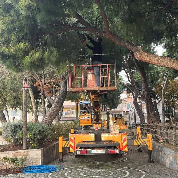 Silivri’de yeşil alanlarda bakım ve düzenleme çalışmaları sürüyor