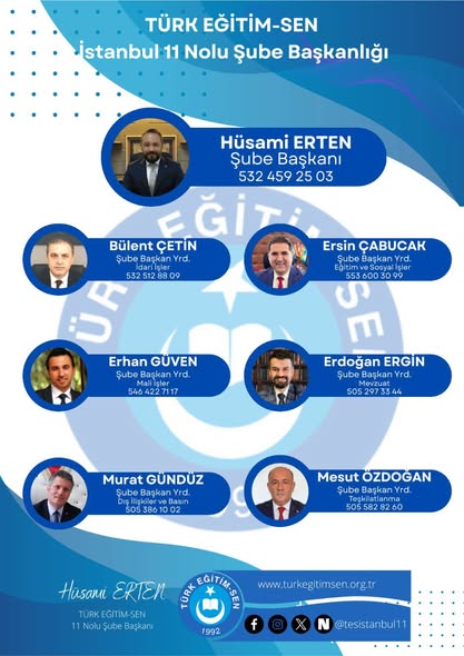 Türk Eğitim-Sen 11 No’lu şube yönetimi
