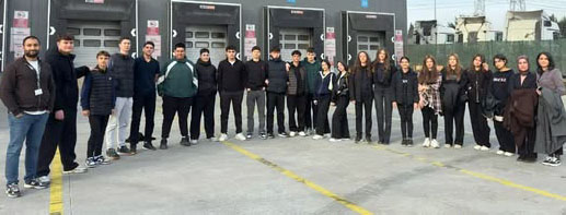 Silivri Necip Sarıbekir Lisesi Öğrencileri Ekol Lojistik’te sahayı yerinde inceledi