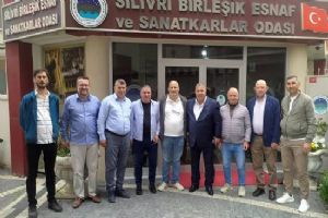 Silivri Esnaf Odası Başkanı Koçer, Edirne Sanayi Sitesi yönetimini ağırladı