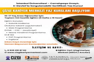 Çizgi Kariyer Merkezi’nden Sertifikalı Yaz Kursu Fırsatı