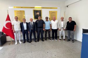 Başkan Serdar Şahin'den İlçe Jandarma Komutanı Ferhat Dağıstanlı’ya Ziyaret
