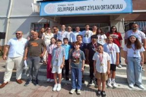 Selimpaşa Ahmet Ziylan Ortaokulu’nda başarılı öğrenciler madalyayla ödüllendirildi