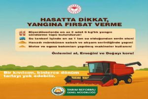 Silivri Tarım Müdürlüğü: Bir kıvılcım binlerce dönümü yakabilir!