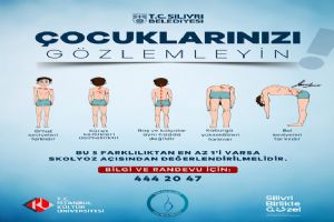 Silivri Belediyesi'nden çocuklarda erken skolyoz teşhisi
