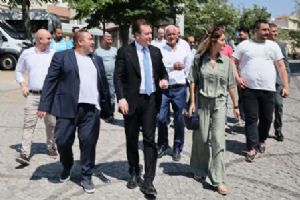 Silivri Belediye Başkanı Bora Balcıoğlu’ndan festival hazırlıklarına moral ziyareti