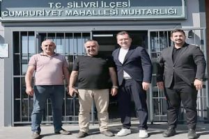 Silivri Belediye Başkanı Balcıoğlu’ndan Cumhuriyet Mahallesi muhtarına ziyaret