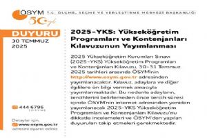 2025-YKS Kılavuzu yayımlandı