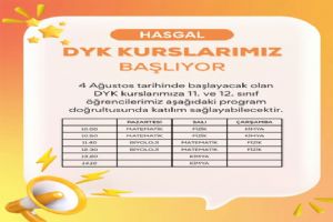 Silivri HASGAL’da DYK Kursları 4 Ağustos’ta başladı