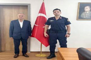 Silivri AK Parti İlçe Başkanı Barlas’tan yeni Jandarma Komutanına hayırlı olsun ziyareti