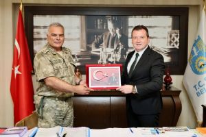 Silivri Belediye Başkanı Balcıoğlu, Garnizon Komutanını ağırladı