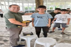 Silivri Ortaköy’de Kur’an Kursu son gününde anlamlı ikram