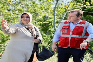 Silivri Belediye Başkanı Balcıoğlu Gazitepe’de yangın sonrası çalışmaları inceledi
