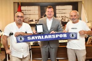 Sayalarspor’dan Başkan Balcıoğlu’na Ziyaret