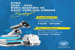 Silivri ÇYDD’den 2025-2026 Dönemi Burs Başvurusu ve Kayıt yenileme duyurusu