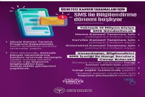 Ücretsiz Kanser Taramalarında SMS ile bilgilendirme dönemi başladı