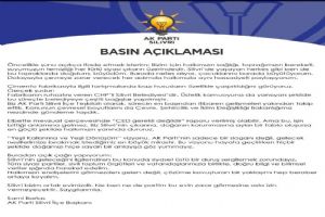 Silivri AK Parti’den Çimento Tesisi açıklaması