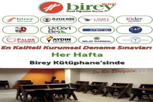 Silivri Birey Özel Öğretim Kursu’nda her hafta kurumsal Deneme Sınavları