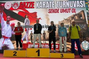 Silivri Karate Kulübü sporcularından Gazze yararına şampiyonada derece