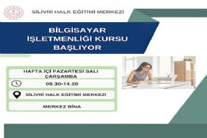 Silivri Halk Eğitim Merkezi’nde Yeni Dönem Kursları Başlıyor