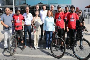 Silivri CHP Örgütü “Özgürlüğe Pedal Çeviriyoruz” Ekibini karşıladı