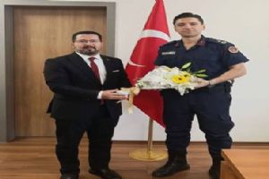 Silivri İlçe Milli Eğitim Müdürü Damat’tan Jandarma Komutanına ziyaret