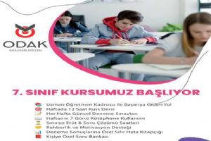 Silivri Odak Akademi’de 7. Sınıf Kursları başlıyor