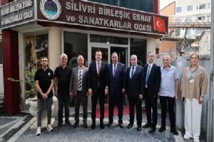 Silivri Belediye Başkanı Balcıoğlu’ndan Esnaf Odası’na ziyaret