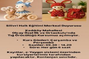 Silivri Kadıköy Mahallesi’nde Tığ Örücülüğü Kursu açıldı