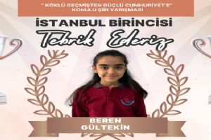 Silivri Gümüşyaka Ortaokulu Öğrencisi Beren Gültekin’den İstanbul Birinciliği