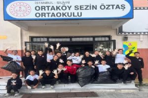 Silivri Ortaköy Sezin Öztaş Ortaokulu’nda çevre ve değerler el ele