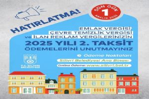 link Silivri Belediyesi’nden vergi ödemesi hatırlatması