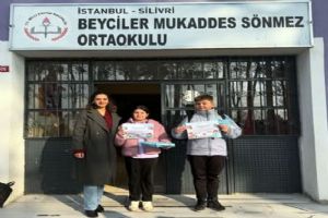 link Silivri Beyciler Mukaddes Sönmez Ortaokulu’nda “Kitap Kurtları” ödüllendirildi