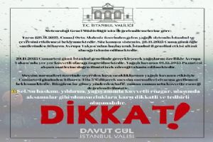 İstanbul için kuvvetli yağış ve fırtına uyarısı