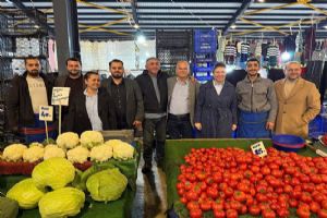 Selimpaşa Pazarı’nda esnaf ve vatandaş ziyareti