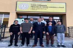 Silivri İlçe Milli Eğitim Şube Müdürü Yılmaz’dan Havacılık Kulübü Öğrencilerine destek ziyareti