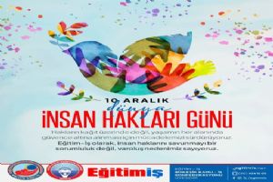 link Silivri Eğitim-İş’ten 10 Aralık İnsan Hakları Günü Mesajı