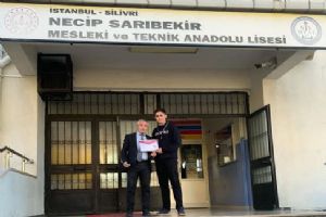 Silivri Necip Sarıbekir MTAL Öğrencisi Deniz Özmutlu’dan İstanbul Üçüncülüğü