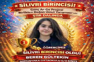 link Silivri Gümüşyaka Ortaokulu Öğrencisi Beren Gültekin’den İlçe Birinciliği