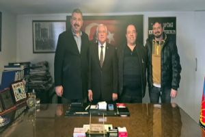 Silivri Şoförler Odası Başkan Adayı Yalçınkaya’dan mevcut Başkan Akıncı’ya ziyaret