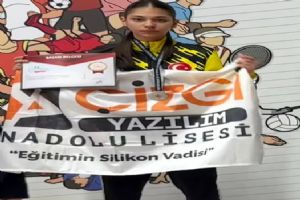 link Silivri Çizgi Yazılım Anadolu Lisesi Öğrencisi Elife Naz Duman İstanbul 2’ncisi