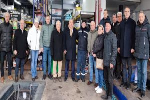 link Silivri Esnaf Odası Başkanı Koçer saha çalışmalarını kırmızı bloklarda sürdürdü